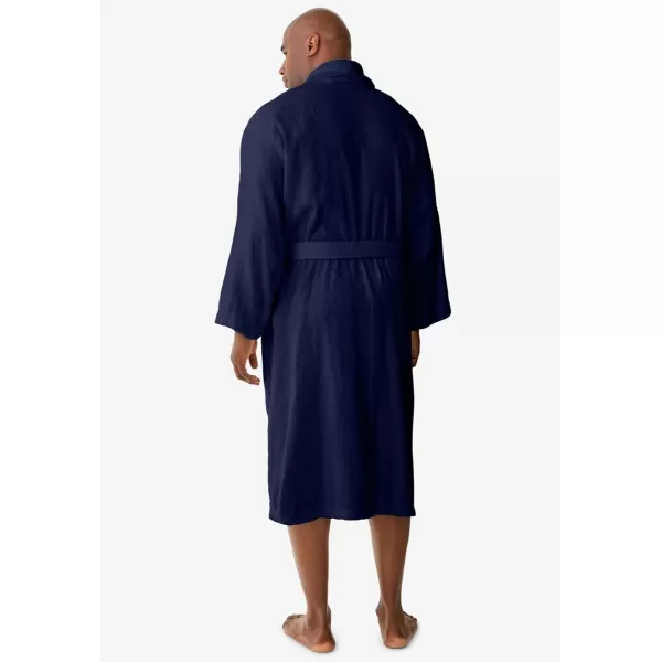 imageKingSize Mens Big ampamp Tall Tall Terry Bathrobe With PocketsBlack