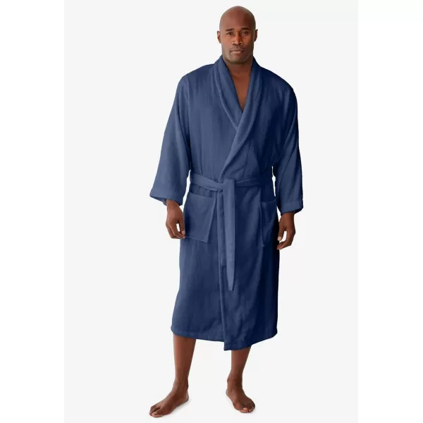 imageKingSize Mens Big ampamp Tall Tall Terry Bathrobe With PocketsBlack