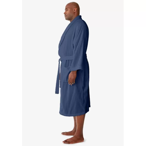 imageKingSize Mens Big ampamp Tall Tall Terry Bathrobe With PocketsBlack