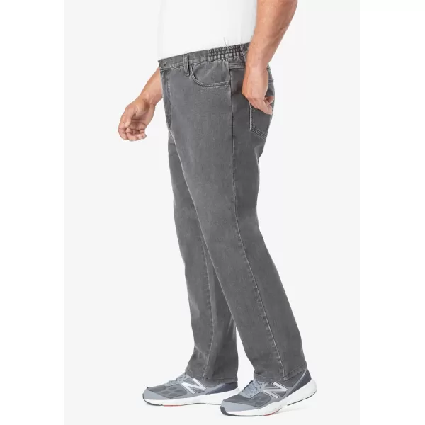 Liberty Blues by Kingsize Mens Big ampamp Tall StraightFit Stretch 5Pocket JeansIndigo