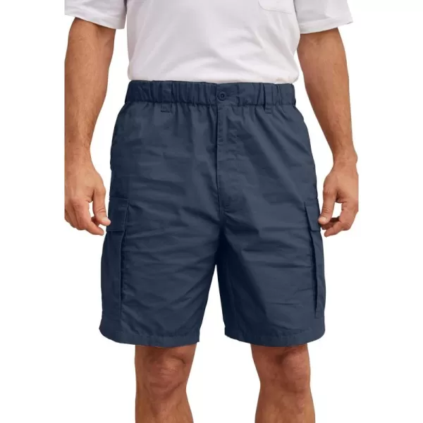 KingSize Mens Big ampamp Tall 8quot Moisture Cargo ShortsNavy