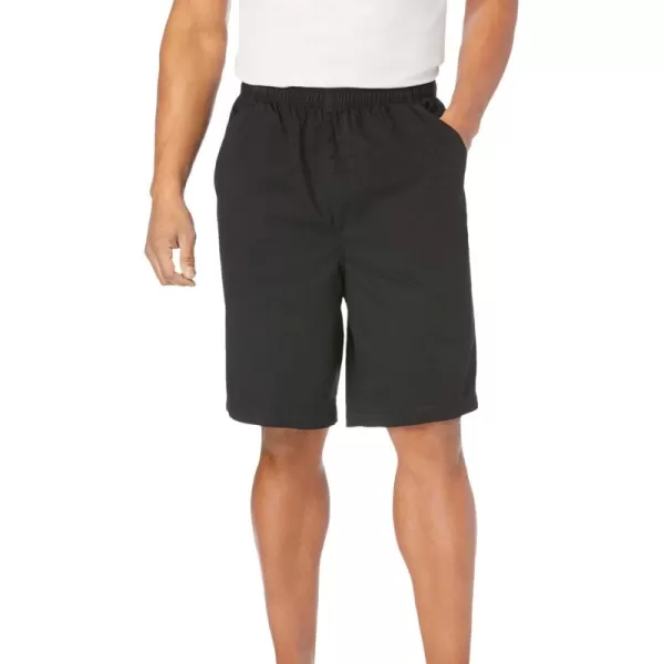 KingSize Mens Big ampamp Tall Comfort Flex Full Elastic ShortsBlack