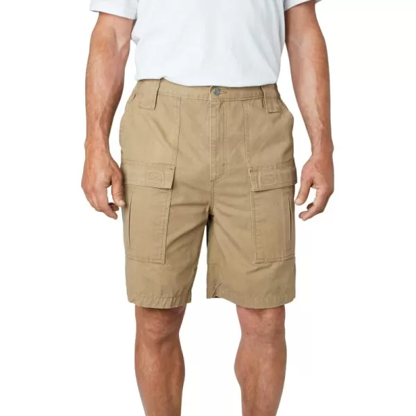 KingSize Mens Big ampamp Tall Deeper Pocket 8quot Cargo ShortsDark Khaki