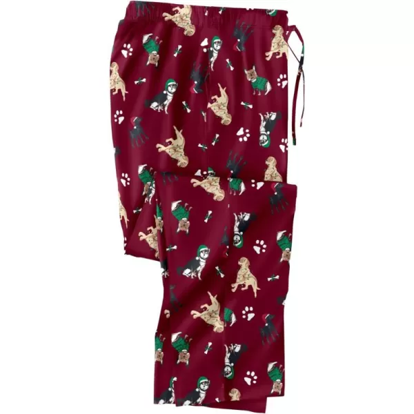 KingSize Mens Big ampamp Tall Flannel Novelty Pajama PantsHoliday Dogs