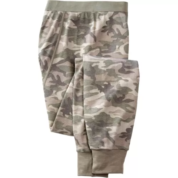 KingSize Mens Big ampamp Tall Heavyweight Thermal PantsGrey Camo