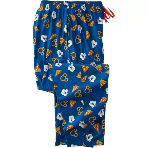 KingSize Mens Big ampamp Tall Licensed Novelty Pajama PantsMickey Pizza