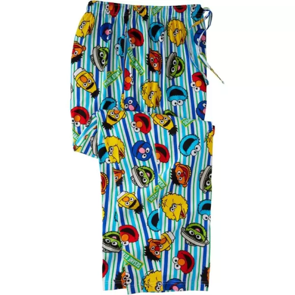 KingSize Mens Big ampamp Tall Licensed Novelty Pajama PantsSesame Street Pinstripe Toss