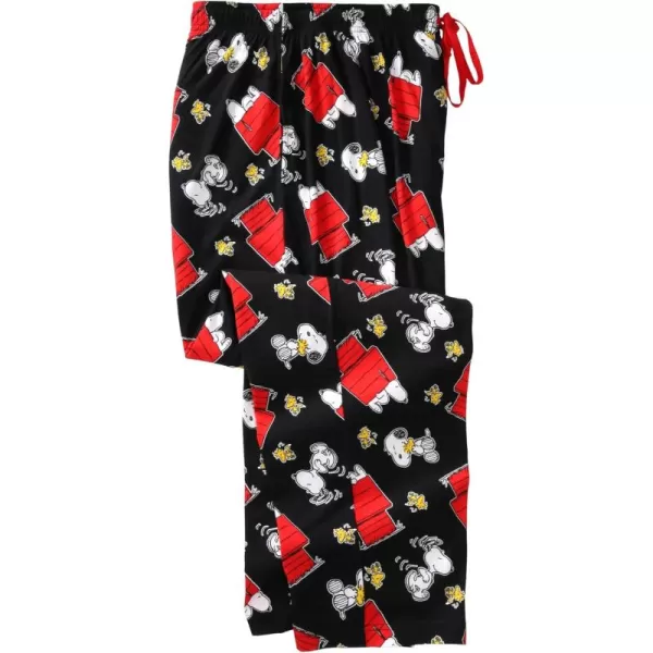 KingSize Mens Big ampamp Tall Licensed Novelty Pajama PantsSnoopy Woodstock Toss