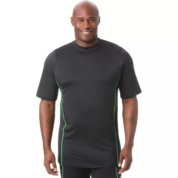 KingSize Mens Big ampamp Tall Performance Crewneck Undershirt 2PackAssorted Color
