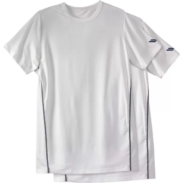 KingSize Mens Big ampamp Tall Performance Crewneck Undershirt 2PackWhite