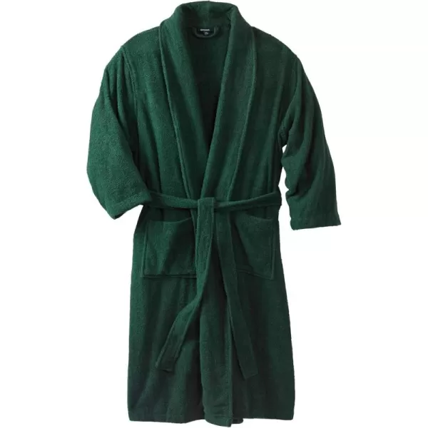 imageKingSize Mens Big ampamp Tall Tall Terry Bathrobe With PocketsHunter