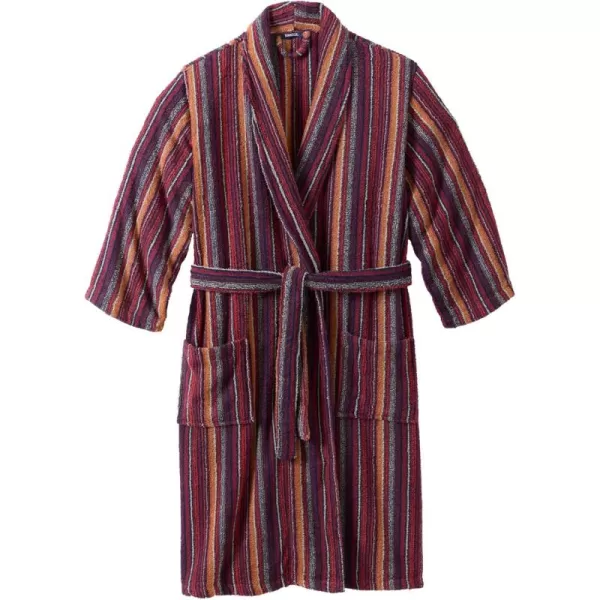 imageKingSize Mens Big ampamp Tall Tall Terry Bathrobe With PocketsRich Burgundy Stripe