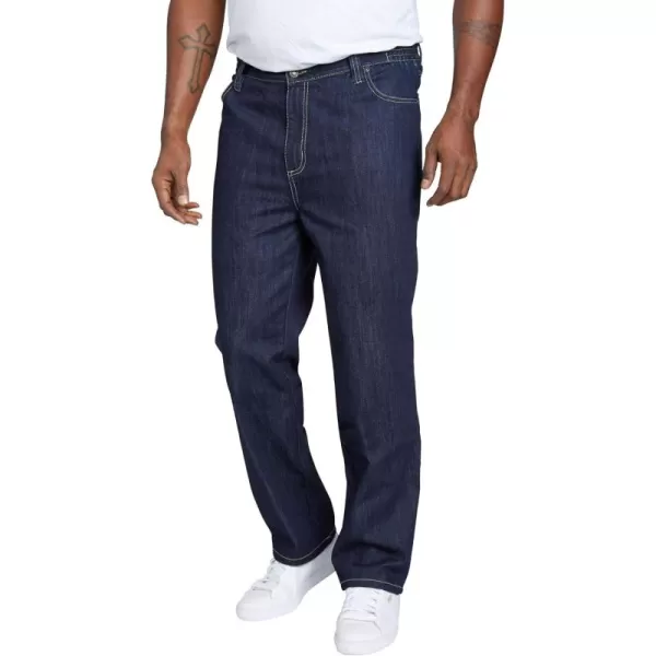 Liberty Blues by Kingsize Mens Big ampamp Tall StraightFit Stretch 5Pocket JeansIndigo