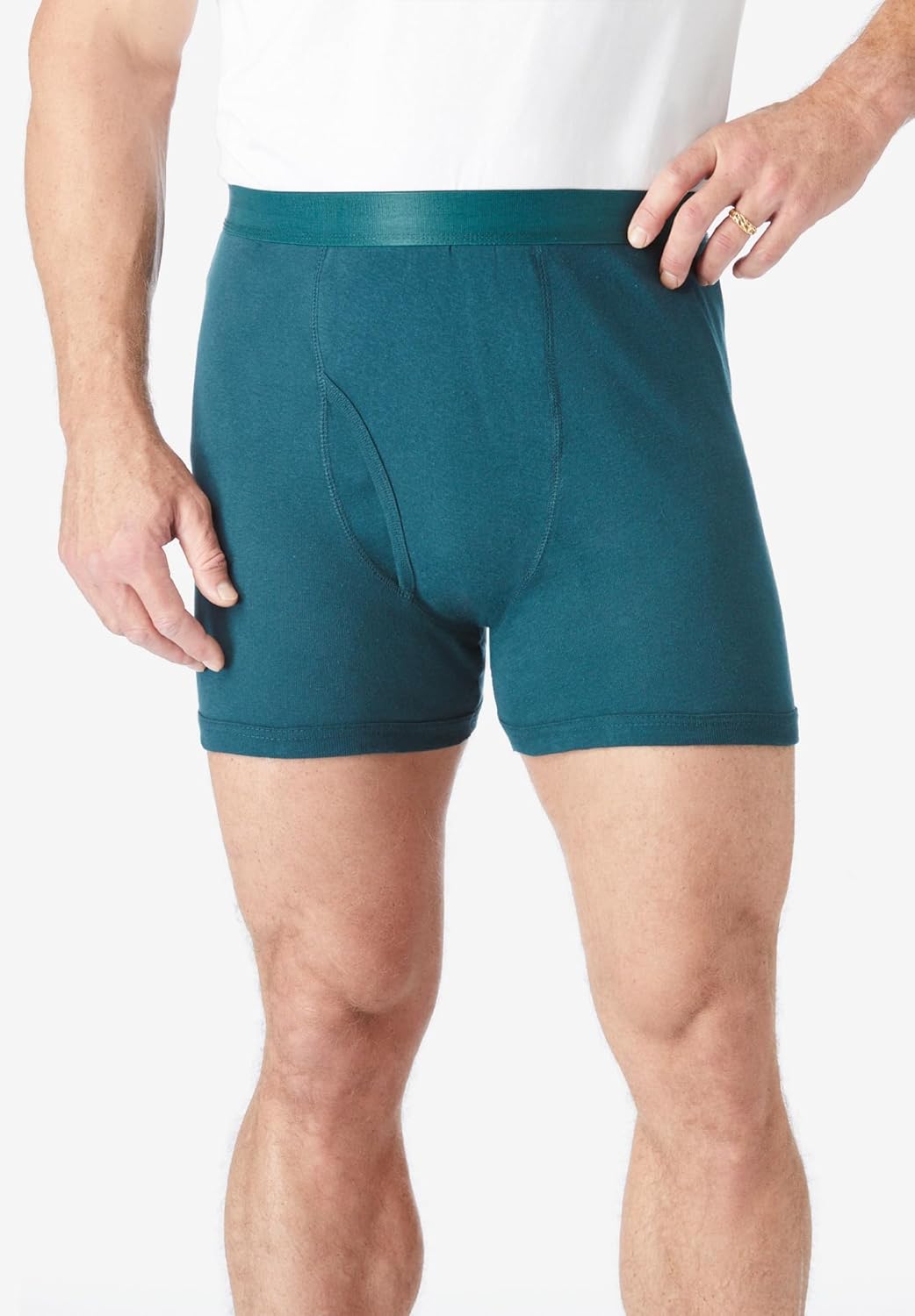 imageKingSize Mens Big ampamp Tall Cotton Boxer Briefs 3PackAssorted Colors