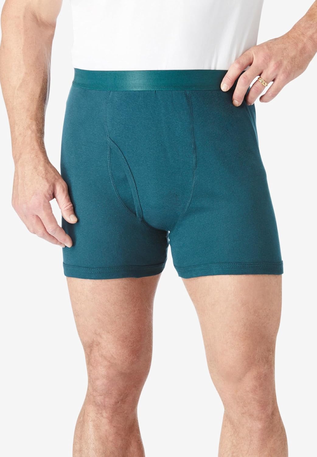 imageKingSize Mens Big ampamp Tall Cotton Boxer Briefs 5PackAssorted Colors
