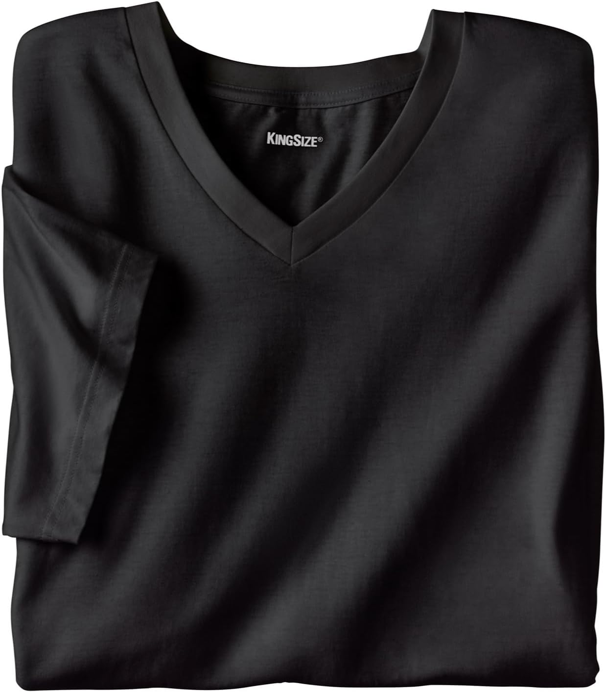 imageKingSize Mens Big ampamp Tall Cotton VNeck Undershirt 3PackAssorted Colors