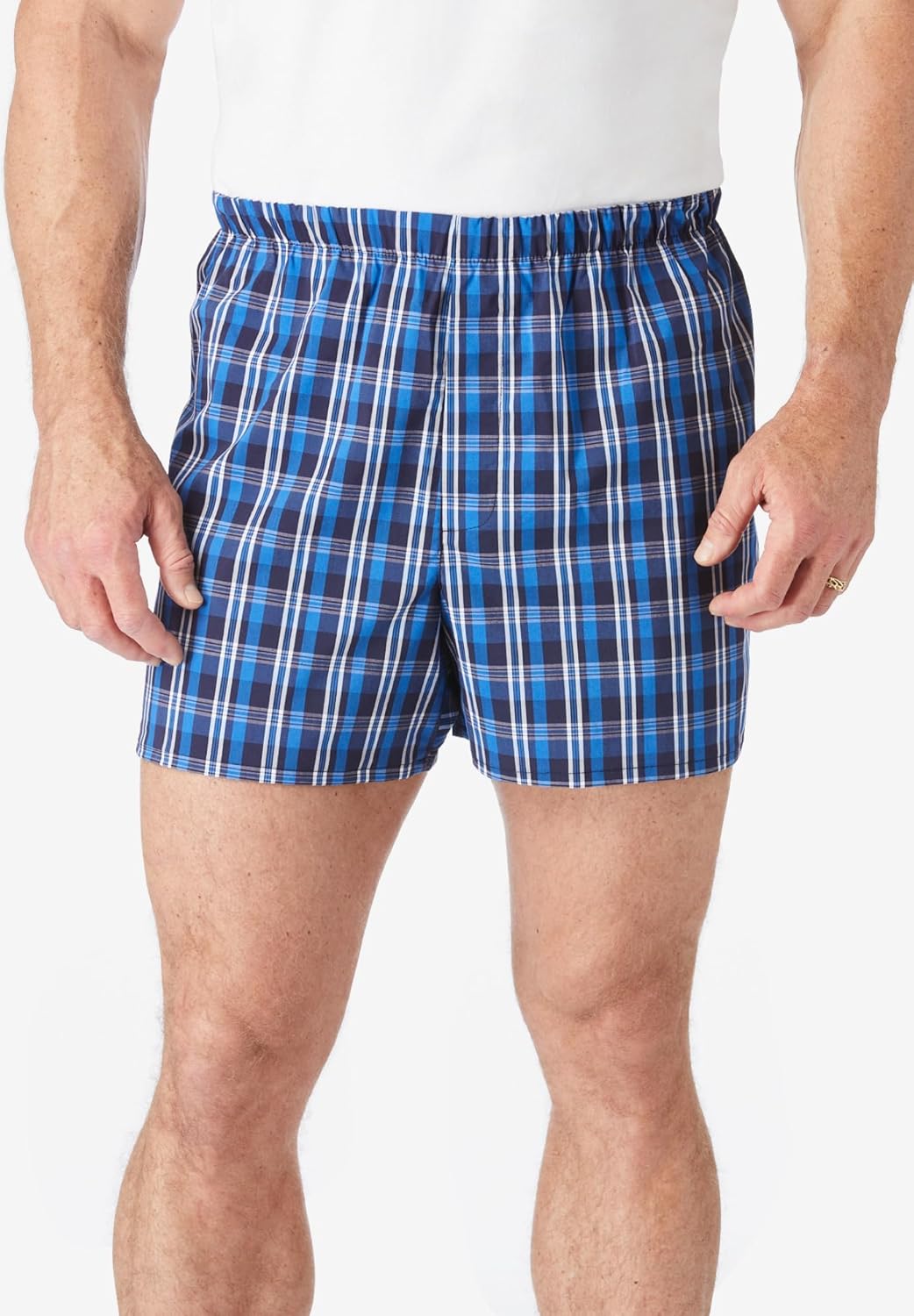 imageKingSize Mens Big ampamp Tall Woven Boxers 3PackAssorted Colors