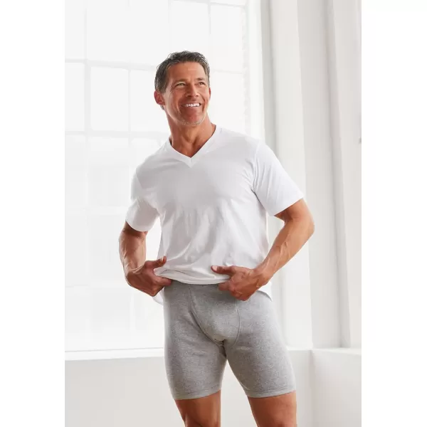 imageKingSize Mens Big ampamp Tall Cotton VNeck Undershirt 3PackAssorted Colors