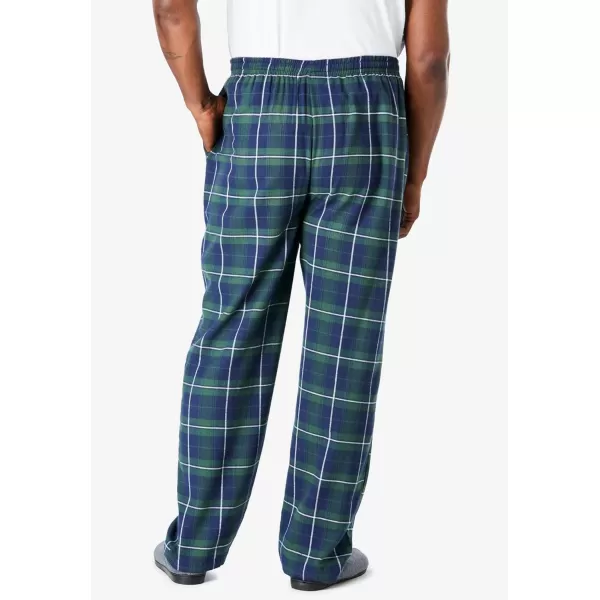 imageKingSize Mens Big ampamp Tall Flannel Plaid Pajama PantsOlive Plaid