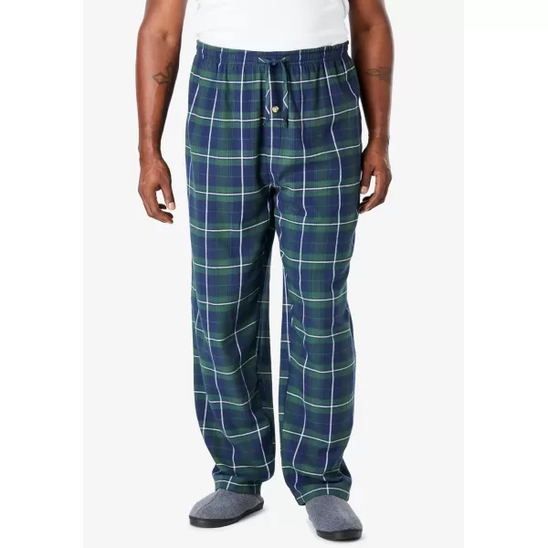 imageKingSize Mens Big ampamp Tall Flannel Plaid Pajama PantsOlive Plaid
