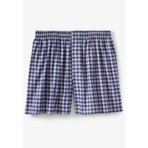 imageKingSize Mens Big ampamp Tall Woven Boxers 3PackDark Plaid Assorted