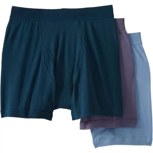 imageKingSize Mens Big ampamp Tall Cotton Boxer Briefs 3PackAssorted Colors