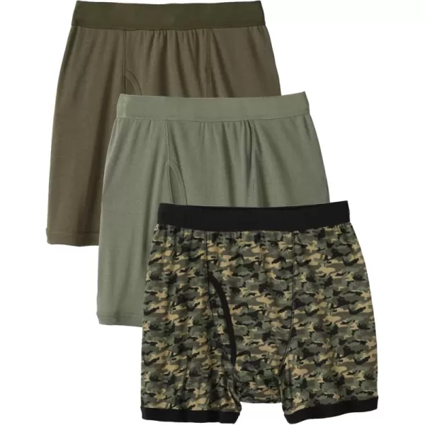 imageKingSize Mens Big ampamp Tall Cotton Boxer Briefs 3PackHunter Camo Pack