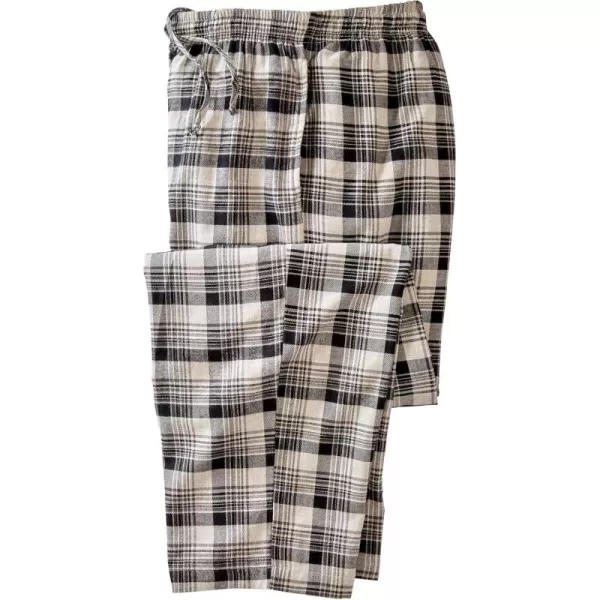 imageKingSize Mens Big ampamp Tall Flannel Plaid Pajama PantsHeather Grey Plaid