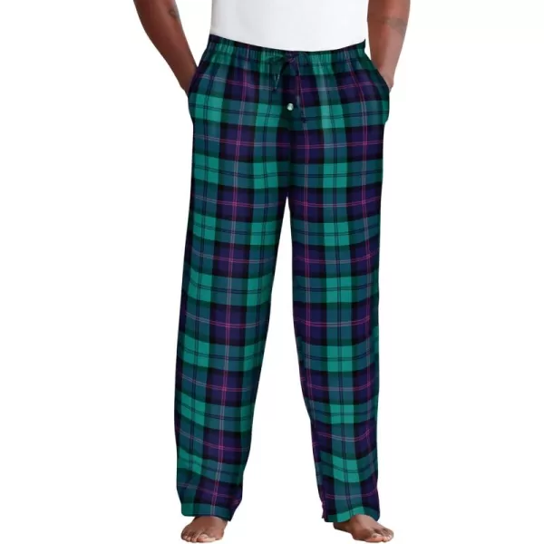 imageKingSize Mens Big ampamp Tall Flannel Plaid Pajama PantsHunter Plaid