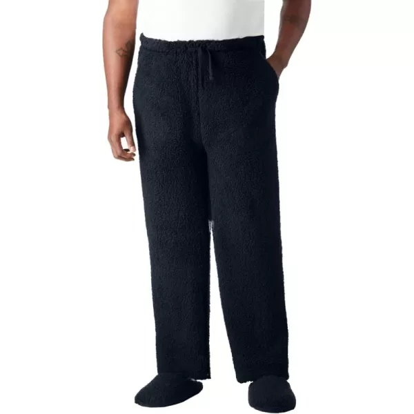 imageKingSize Mens Big ampamp Tall Sherpa Pj PantsBlack