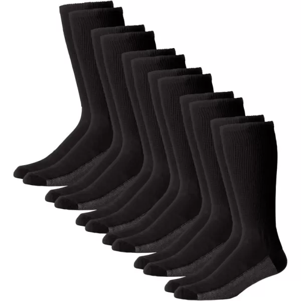 imageKingSize Mens Full Length Cushioned Crew 6 Pack SocksWhite