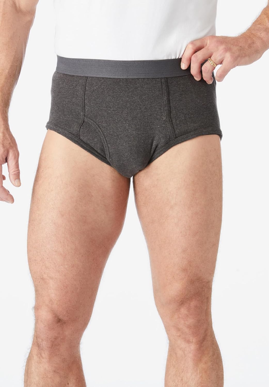 imageKingSize Mens Big ampamp Tall Classic Cotton Briefs 3PackAssorted Neutral Colors
