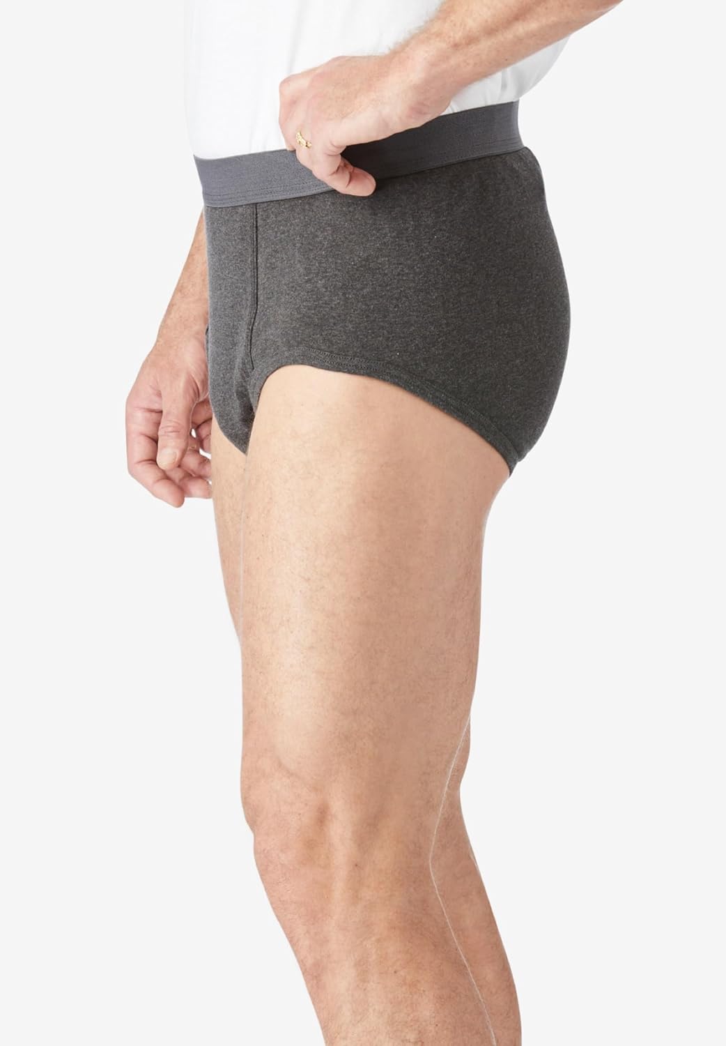 imageKingSize Mens Big ampamp Tall Classic Cotton Briefs 3PackAssorted Neutral Colors