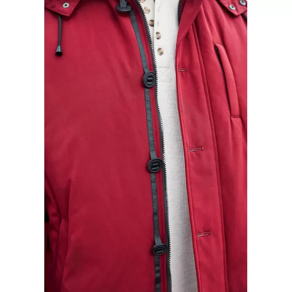 imageKingSize Mens Big ampamp Tall Arctic Down Parka With Detachable Hood And Insulated CuffsRich Burgundy