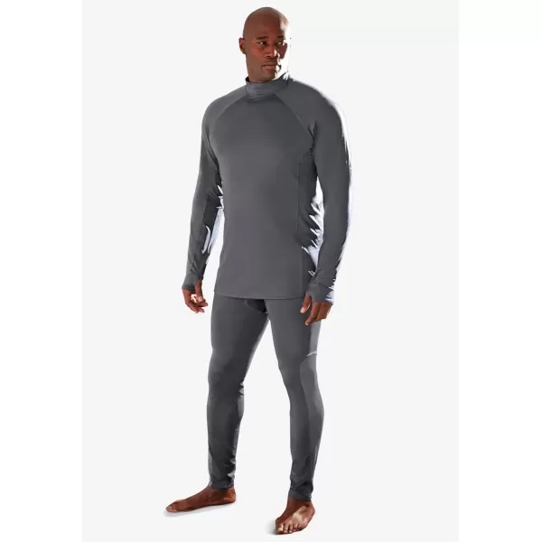 imageKingSize Mens Big ampamp Tall Base Layer PantsKs SportGrey 0114