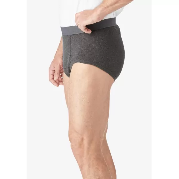 imageKingSize Mens Big ampamp Tall Classic Cotton Briefs 3PackAssorted Neutral Colors