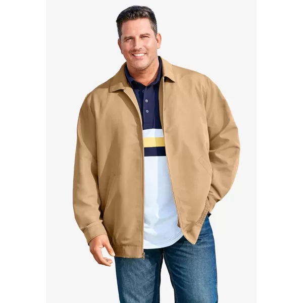 imageKingSize Mens Big ampamp Tall Classic WaterResistant BomberDark Khaki