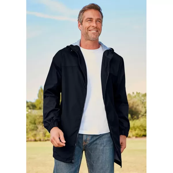 imageKingSize Mens Big ampamp Tall JerseyLined WindbreakerBlack