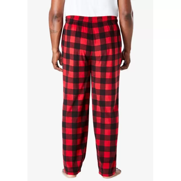 imageKingSize Mens Big ampamp Tall Microfleece Pajama PantsBlue Plaid