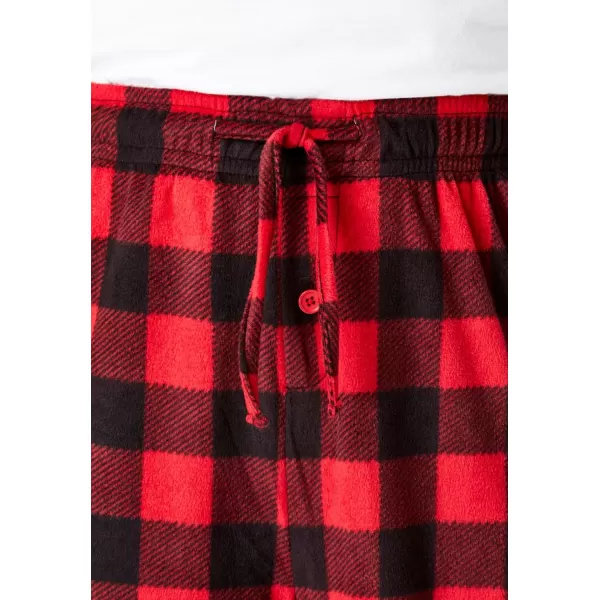 imageKingSize Mens Big ampamp Tall Microfleece Pajama PantsRed Buffalo Plaid 0572