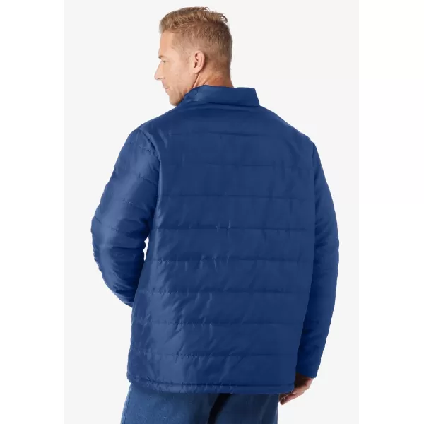 imageKingSize Mens Big ampamp Tall Packable Puffer JacketMidnight Navy