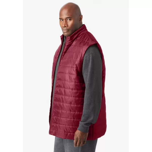 imageKingSize Mens Big ampamp Tall Packable Puffer VestBlack