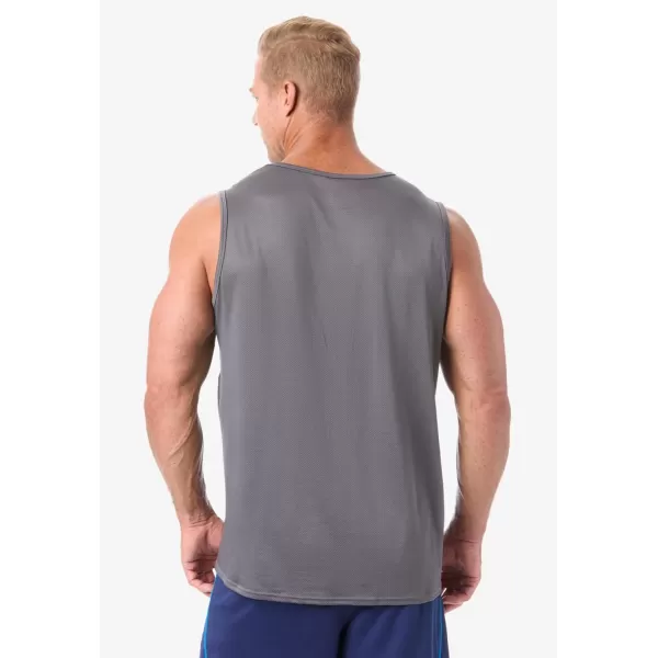 imageKingSize Mens Big ampamp Tall Performance Tank Undershirt 2PackWhite