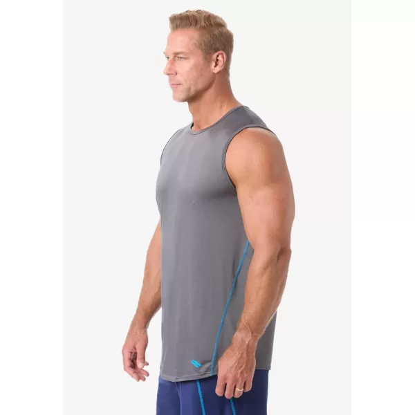 imageKingSize Mens Big ampamp Tall Performance Tank Undershirt 2PackWhite