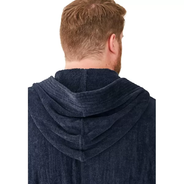 imageKingSize Mens Big ampamp Tall Tall Terry Velour Hooded Maxi RobeBlack