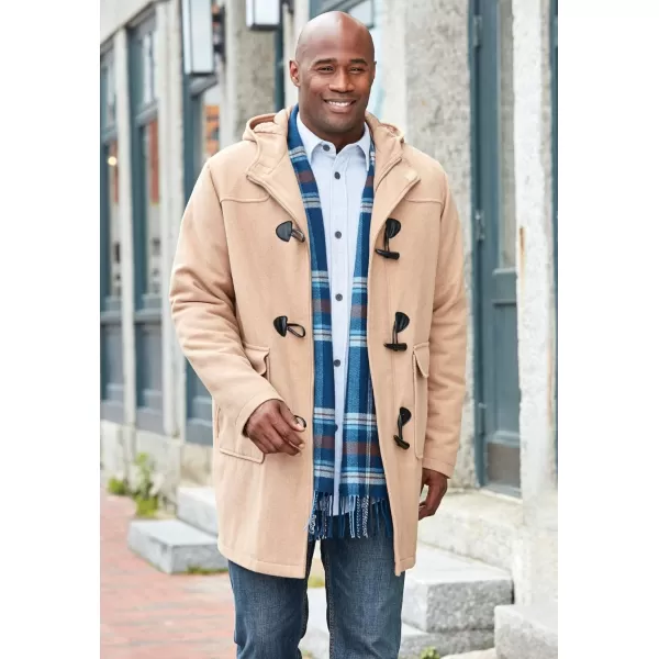 imageKingSize Mens Big ampamp Tall Tall Toggle Parka CoatCamel