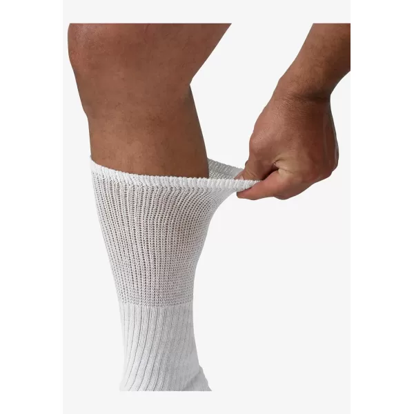 imageKingSize Mens Diabetic OverTheCalf Extra Wide Socks 3PackWhite