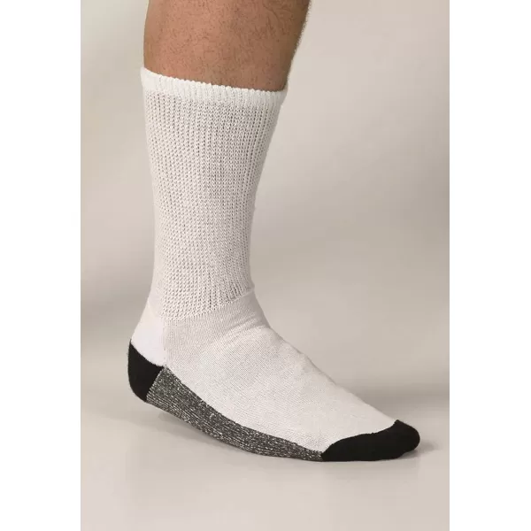 imageKingSize Mens Full Length Cushioned Crew Socks 3PackBlack