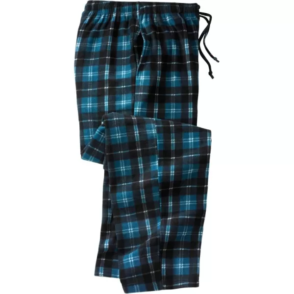 imageKingSize Mens Big ampamp Tall Microfleece Pajama PantsBlue Plaid