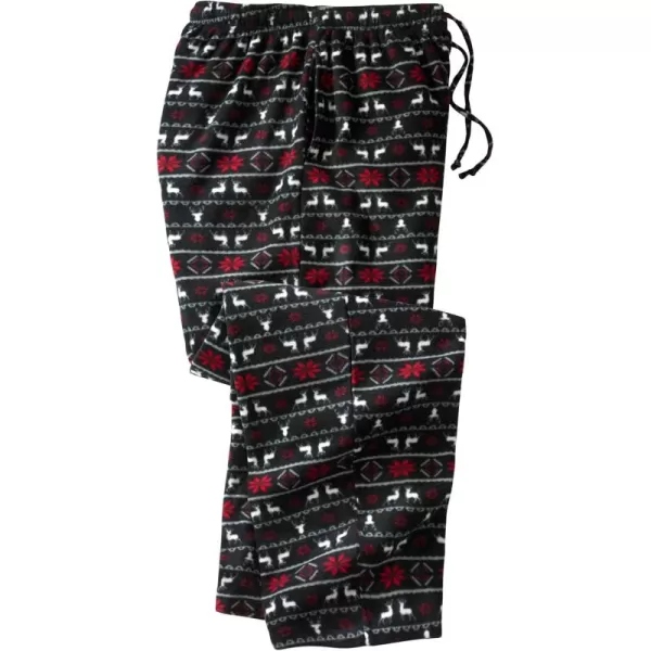 imageKingSize Mens Big ampamp Tall Microfleece Pajama PantsSnowflake